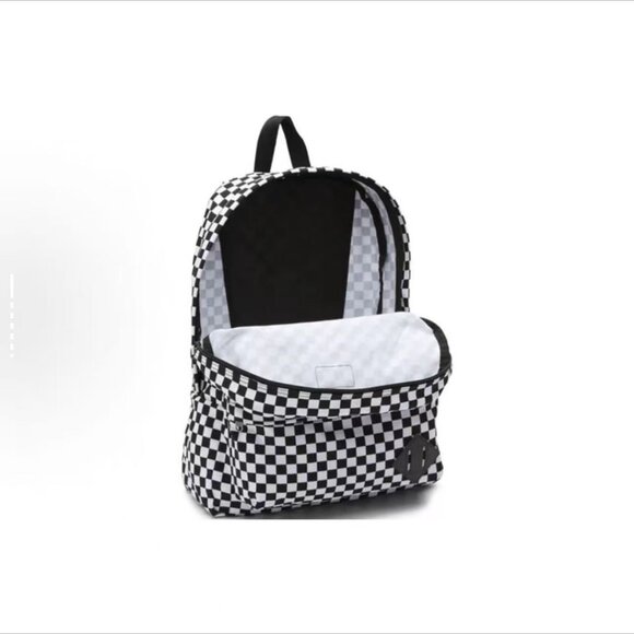 Vans Old Skool Checkerboard Backpack Black & white UNISEX - Picture 5 of 8